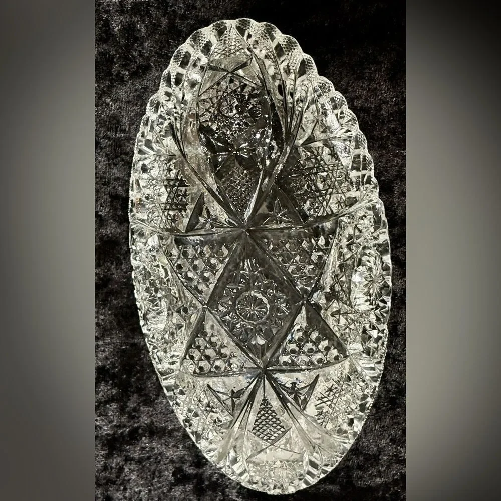 Antique imperial glass candy dish